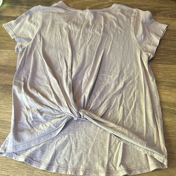 ✌️Dutch Bros VINTAGE Women’s Light Purple Light Sweater w/Twist/Tie SMALL - Picture 4 of 4